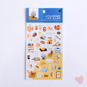 Cartela de adesivos bakery
