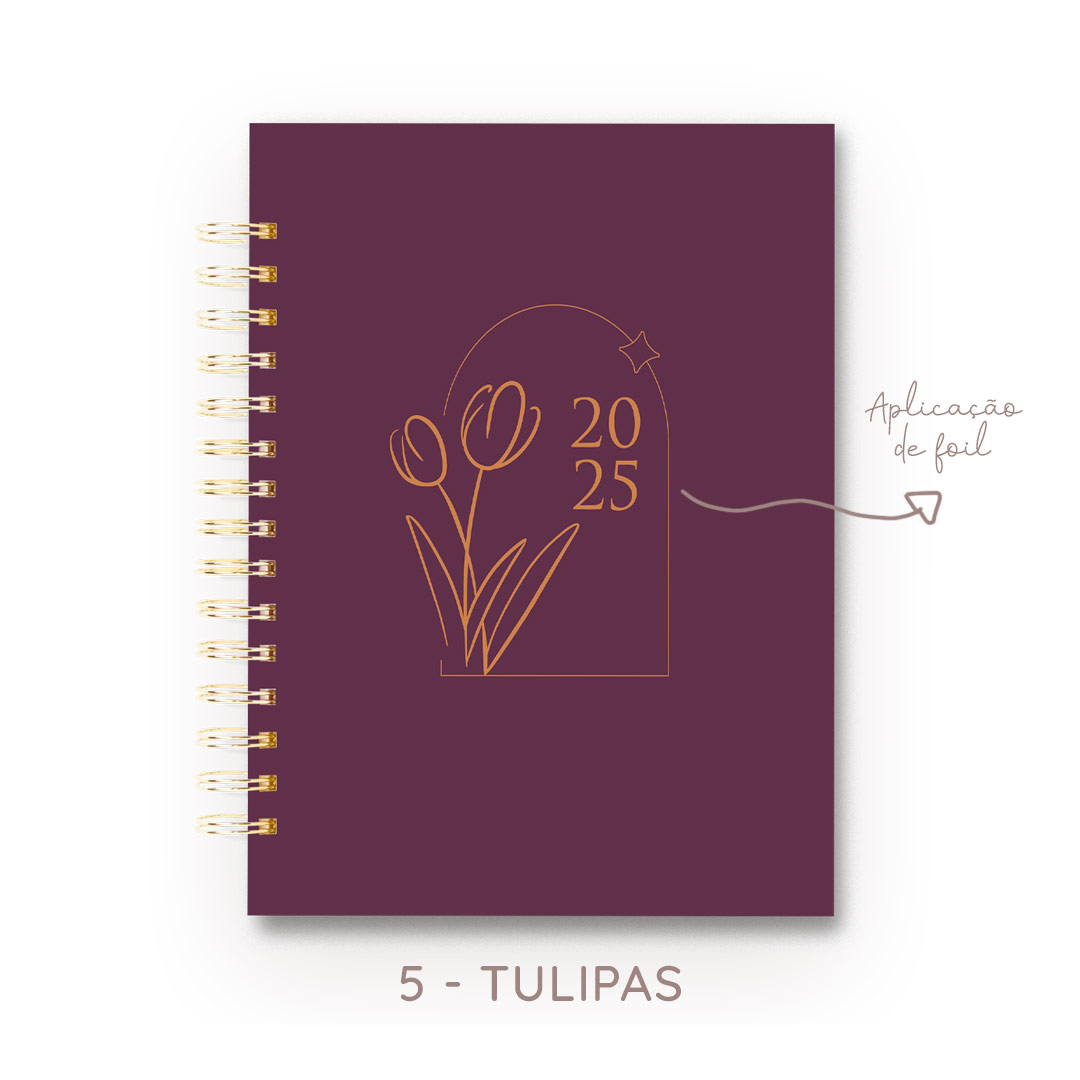 Planner Realize 2025 Tulipas