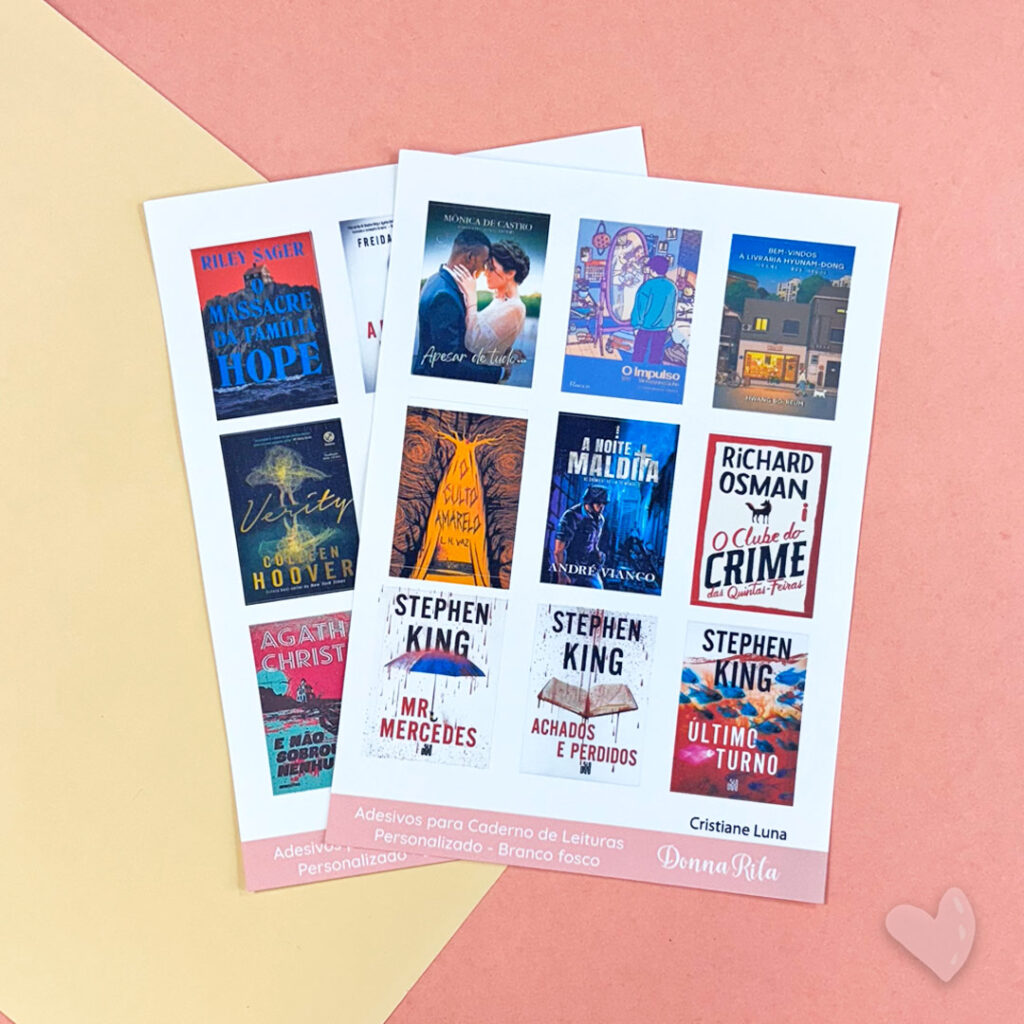 Adesivos Capas de Livros - Personalizados | Loja Donna Rita